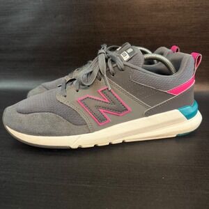 New Balance‎ 009 Women's size 8.5 Grey Pink Teal Athletic Casual Shoes